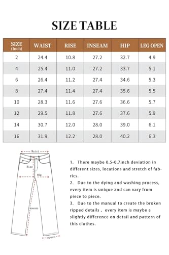 Allimy Women's High Rise Skinny Stretch Ripped Jeans High Waisted Destroyed Denim Pants