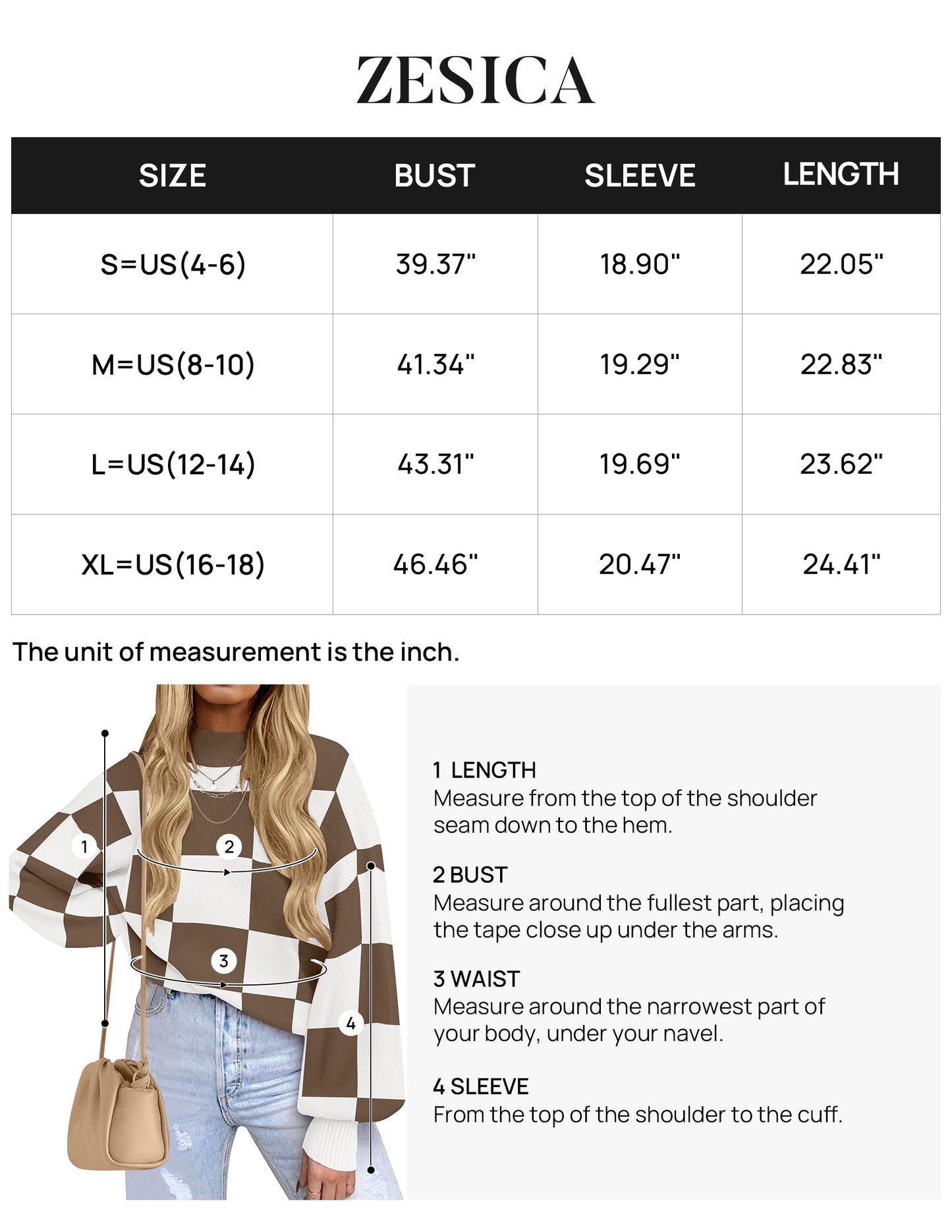 ZESICA Women's 2024 Fall Fashion Turtleneck Long Sleeve Striped Ribbed Knit Loose Pullover Sweater Tops