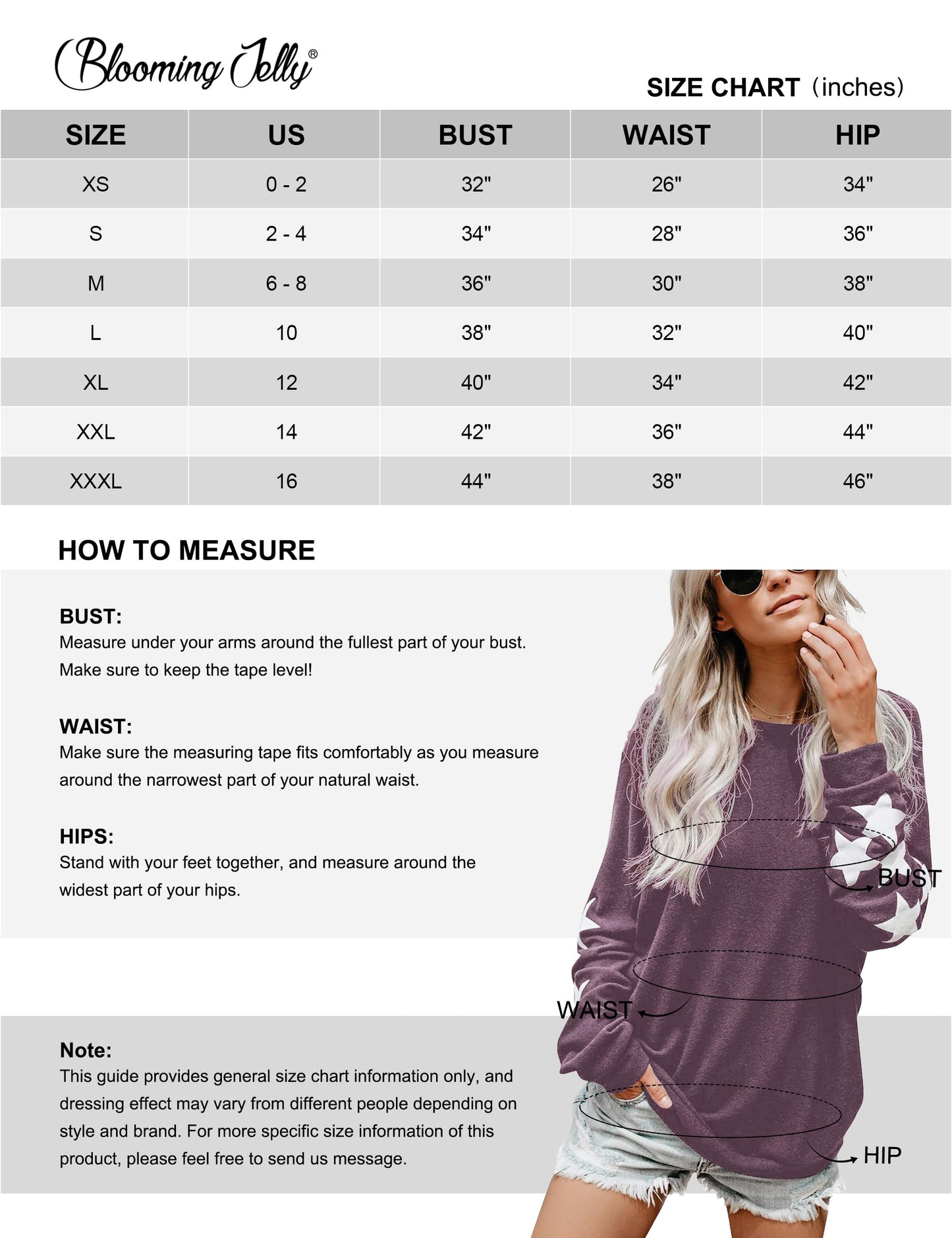 Blooming Jelly Womens Knit Pullover Sweaters Crewneck Long Sleeve Star Print Lightweight Cute Top