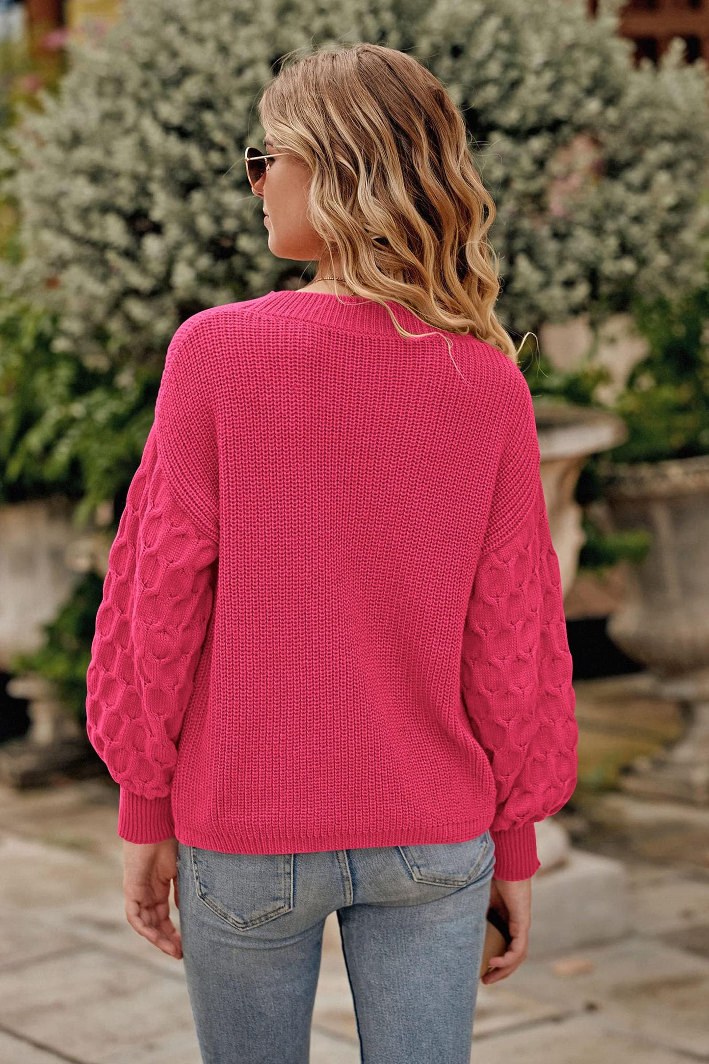 PRETTYGARDEN Women's 2024 Winter Pullover Sweater Casual Long Sleeve Crewneck Loose Chunky Knit Jumper Tops Blouse