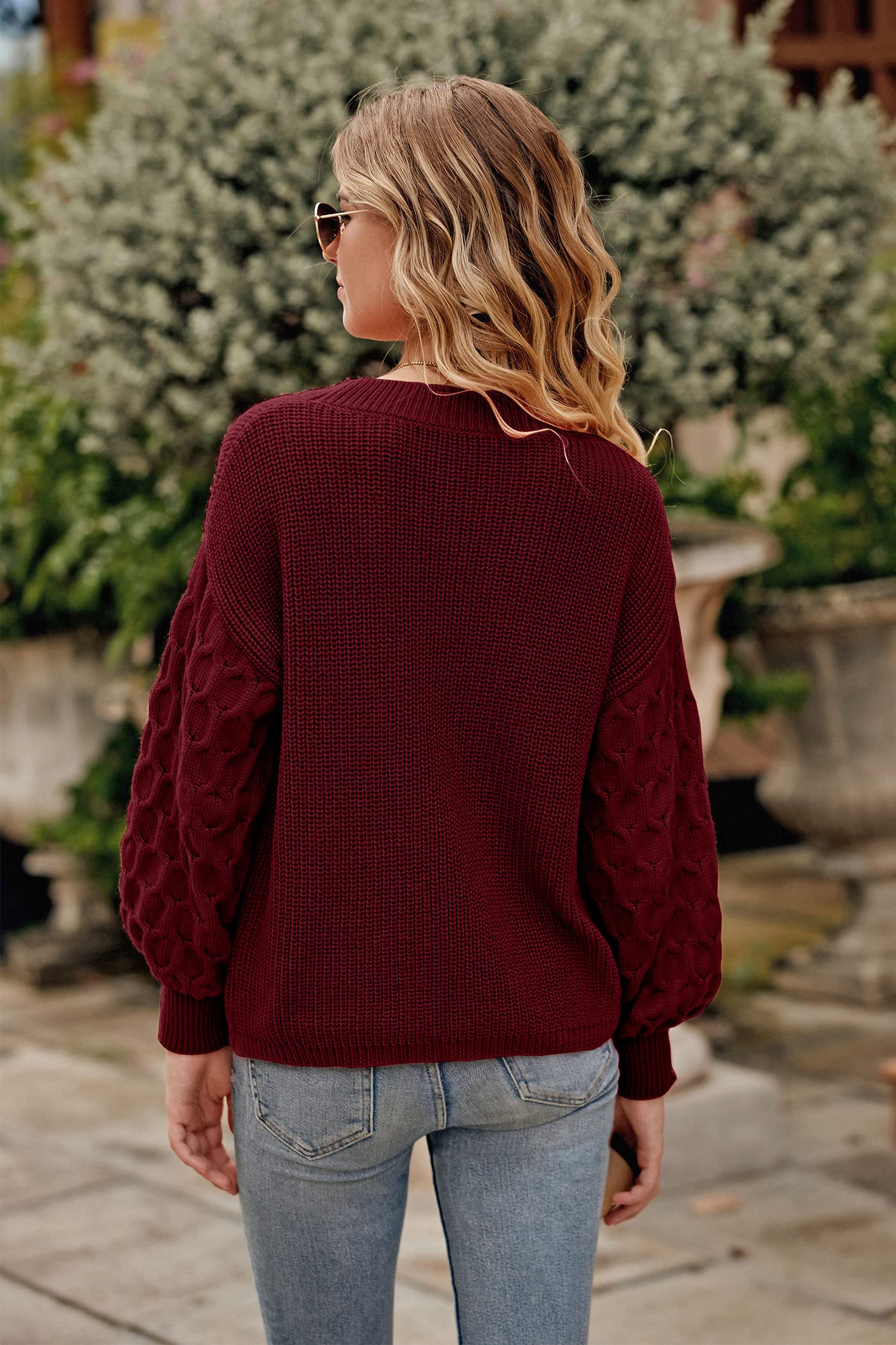 PRETTYGARDEN Women's 2024 Winter Pullover Sweater Casual Long Sleeve Crewneck Loose Chunky Knit Jumper Tops Blouse
