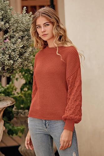 PRETTYGARDEN Women's 2024 Winter Pullover Sweater Casual Long Sleeve Crewneck Loose Chunky Knit Jumper Tops Blouse