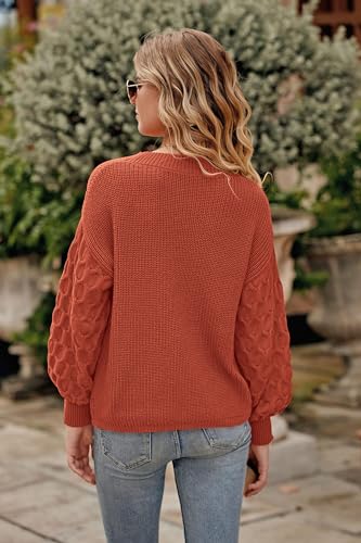 PRETTYGARDEN Women's 2024 Winter Pullover Sweater Casual Long Sleeve Crewneck Loose Chunky Knit Jumper Tops Blouse