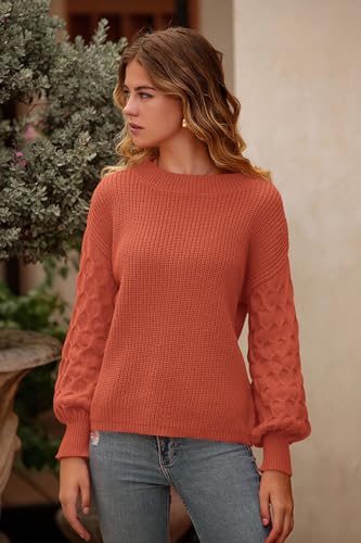 PRETTYGARDEN Women's 2024 Winter Pullover Sweater Casual Long Sleeve Crewneck Loose Chunky Knit Jumper Tops Blouse
