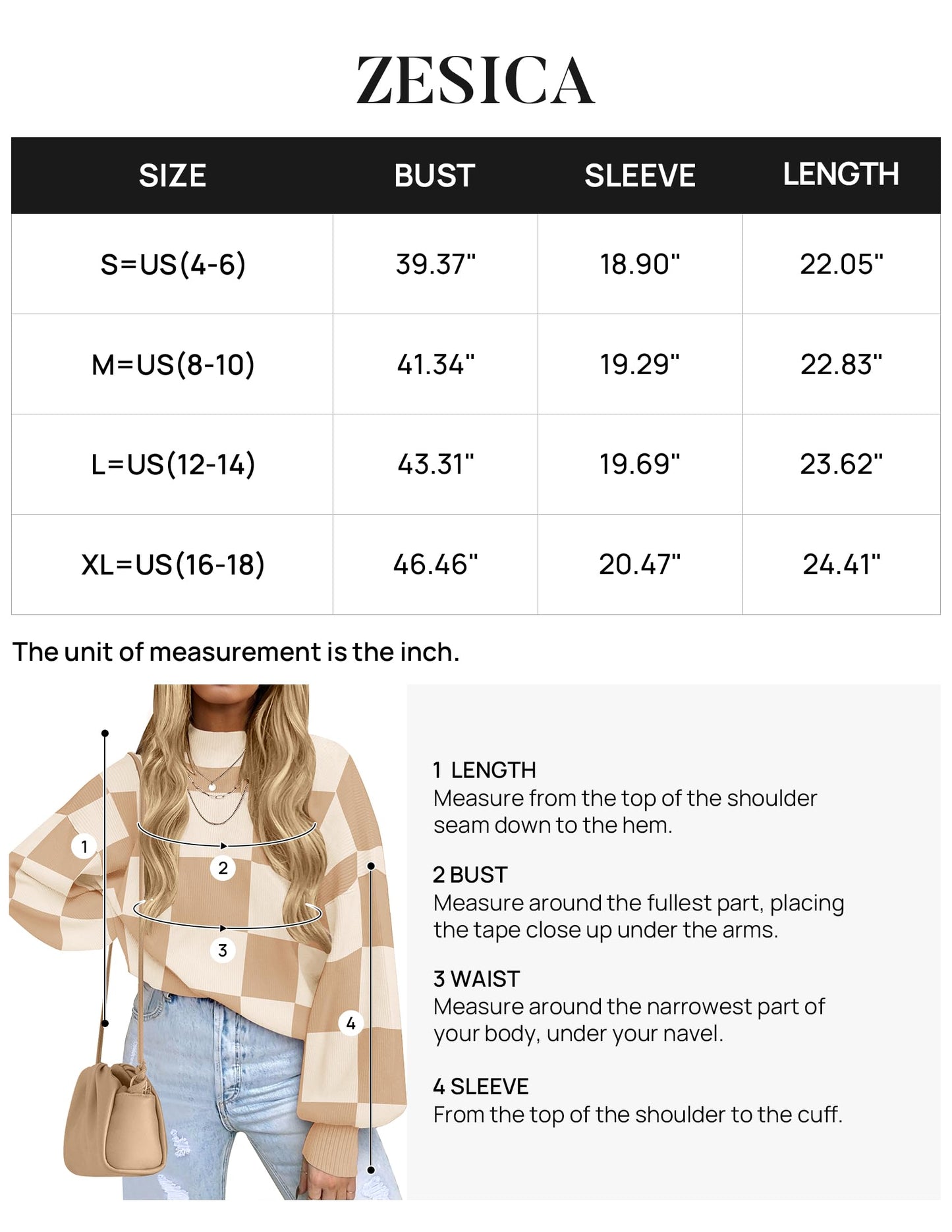 ZESICA Women's 2024 Fall Fashion Turtleneck Long Sleeve Striped Ribbed Knit Loose Pullover Sweater Tops