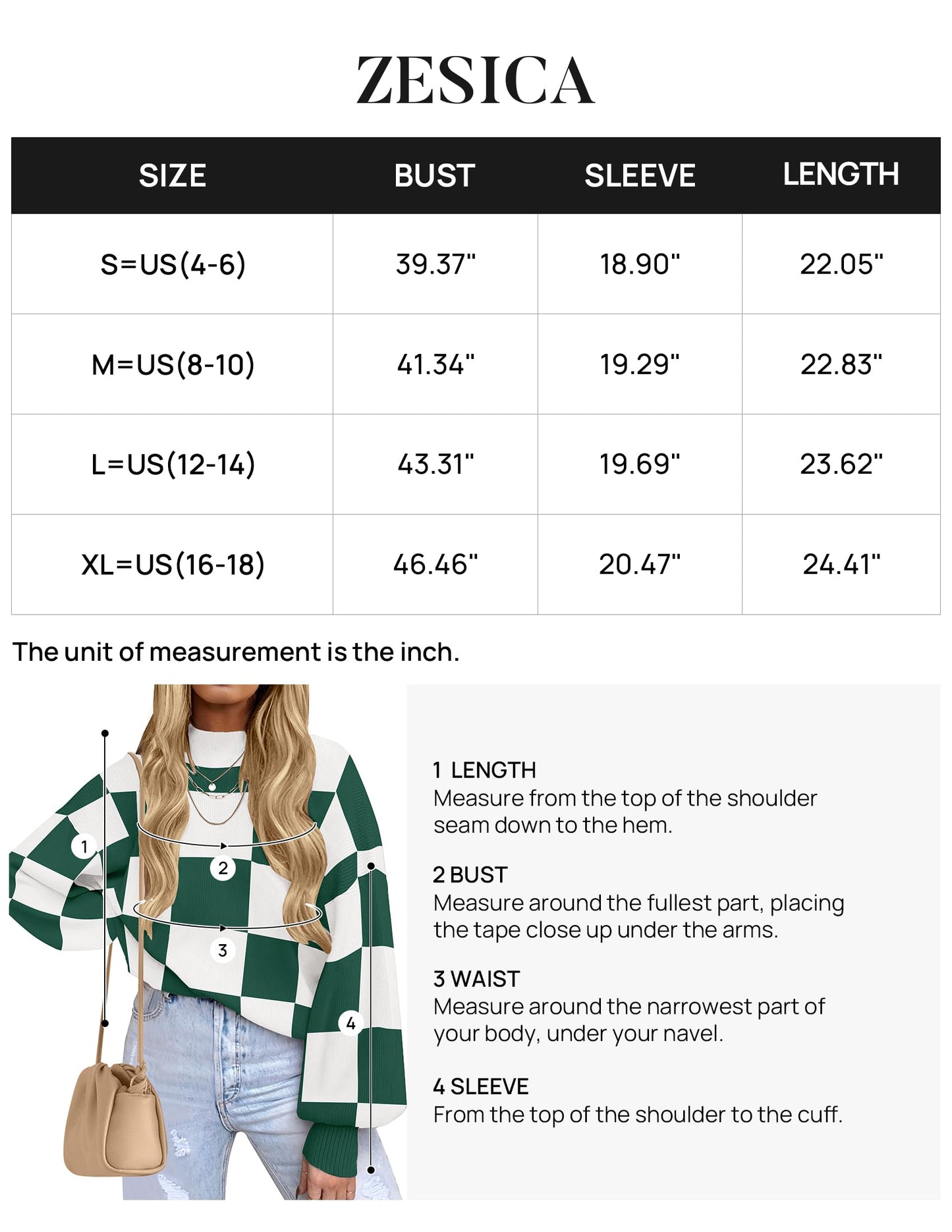 ZESICA Women's 2024 Fall Fashion Turtleneck Long Sleeve Striped Ribbed Knit Loose Pullover Sweater Tops