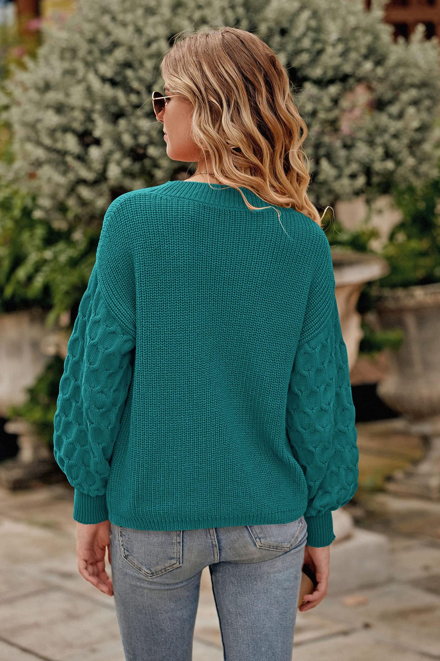 PRETTYGARDEN Women's 2024 Winter Pullover Sweater Casual Long Sleeve Crewneck Loose Chunky Knit Jumper Tops Blouse