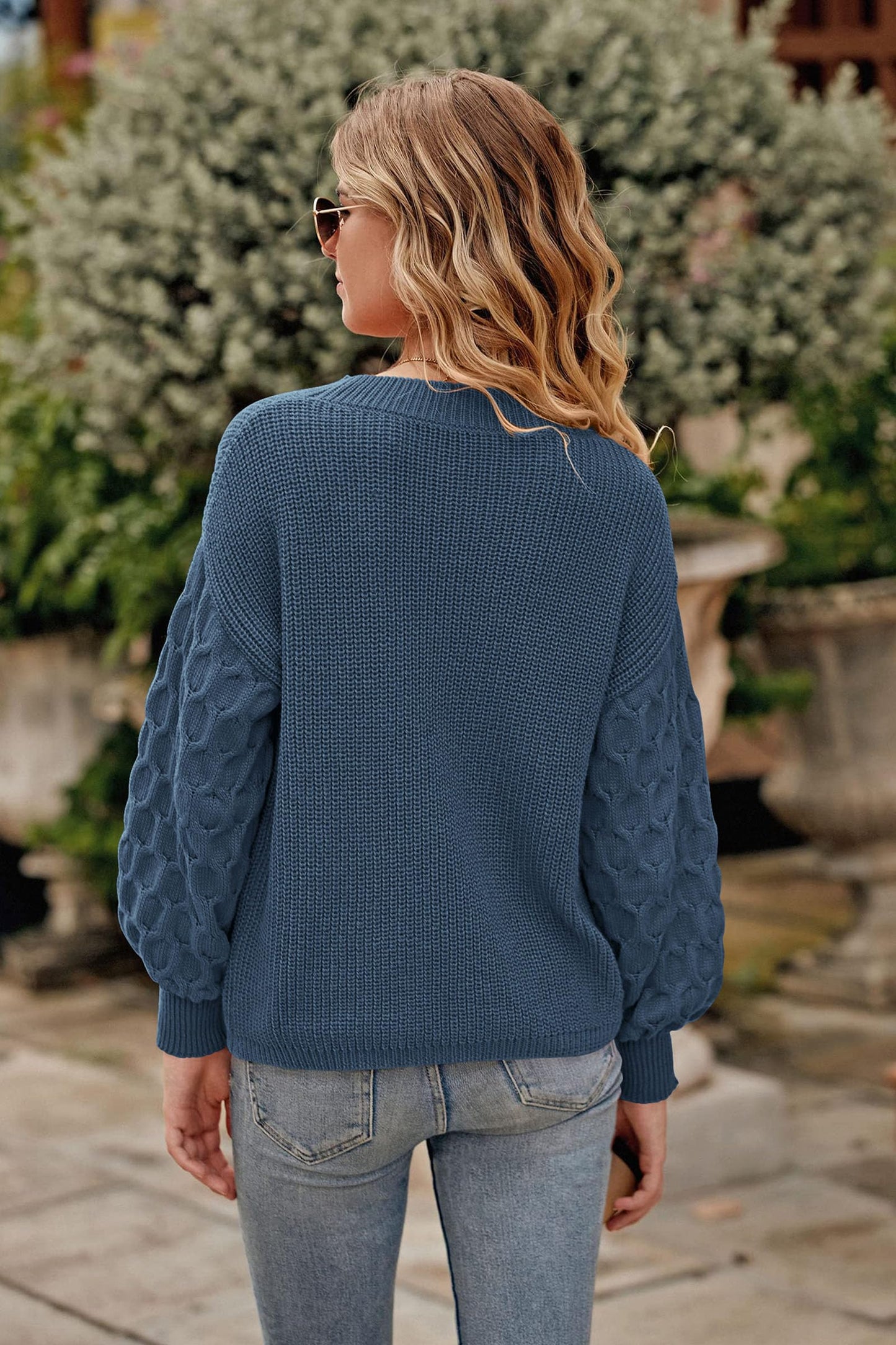PRETTYGARDEN Women's 2024 Winter Pullover Sweater Casual Long Sleeve Crewneck Loose Chunky Knit Jumper Tops Blouse
