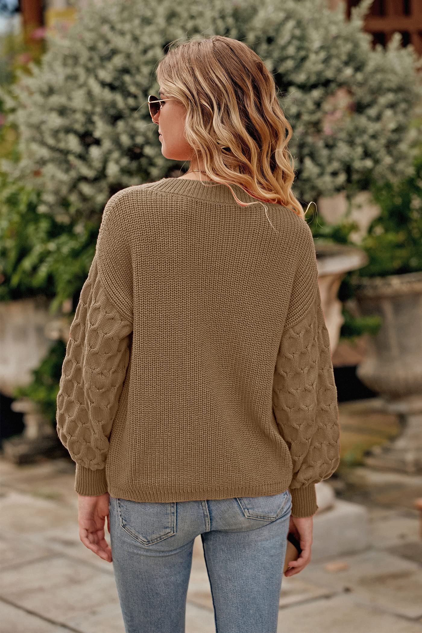 PRETTYGARDEN Women's 2024 Winter Pullover Sweater Casual Long Sleeve Crewneck Loose Chunky Knit Jumper Tops Blouse
