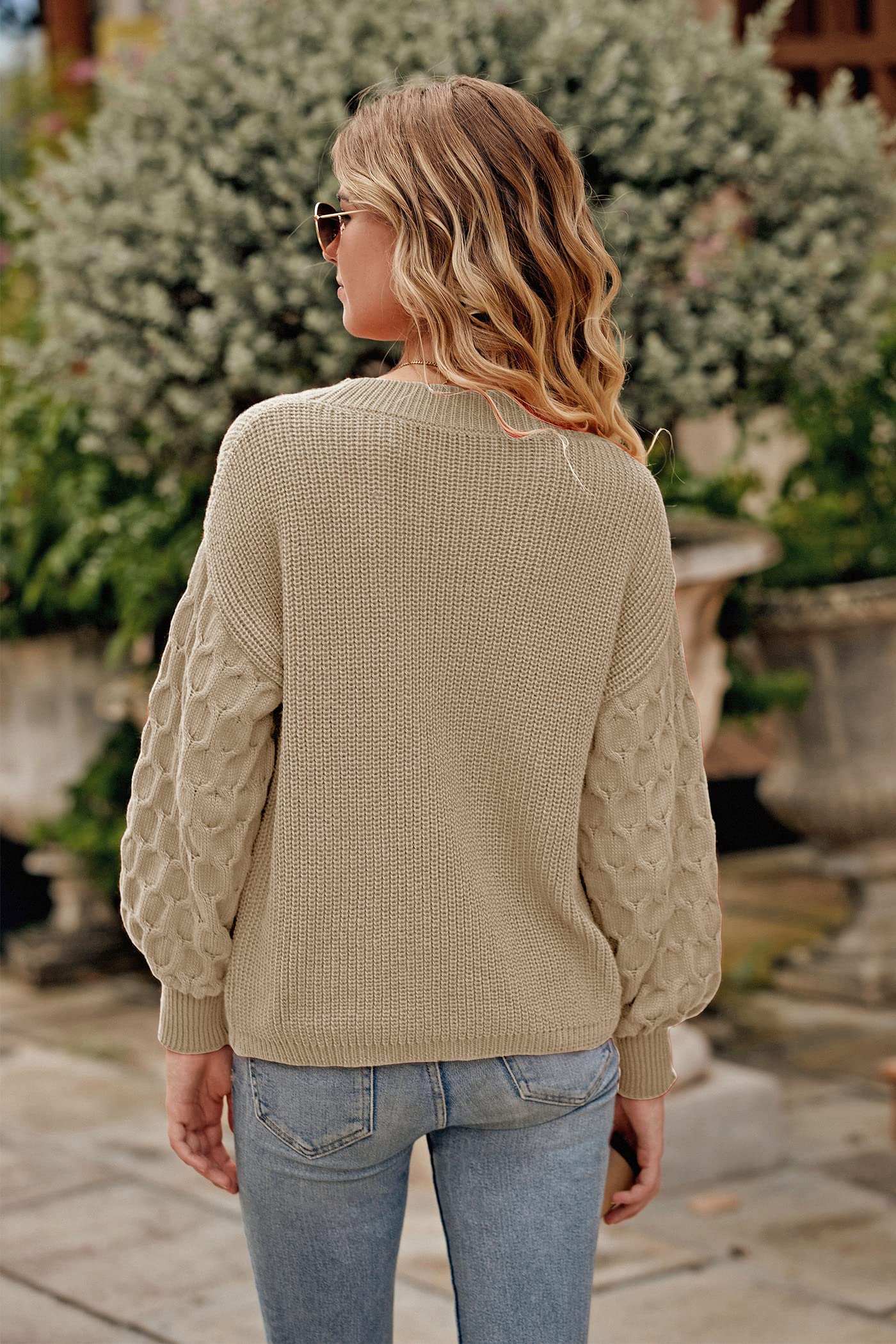 PRETTYGARDEN Women's 2024 Winter Pullover Sweater Casual Long Sleeve Crewneck Loose Chunky Knit Jumper Tops Blouse