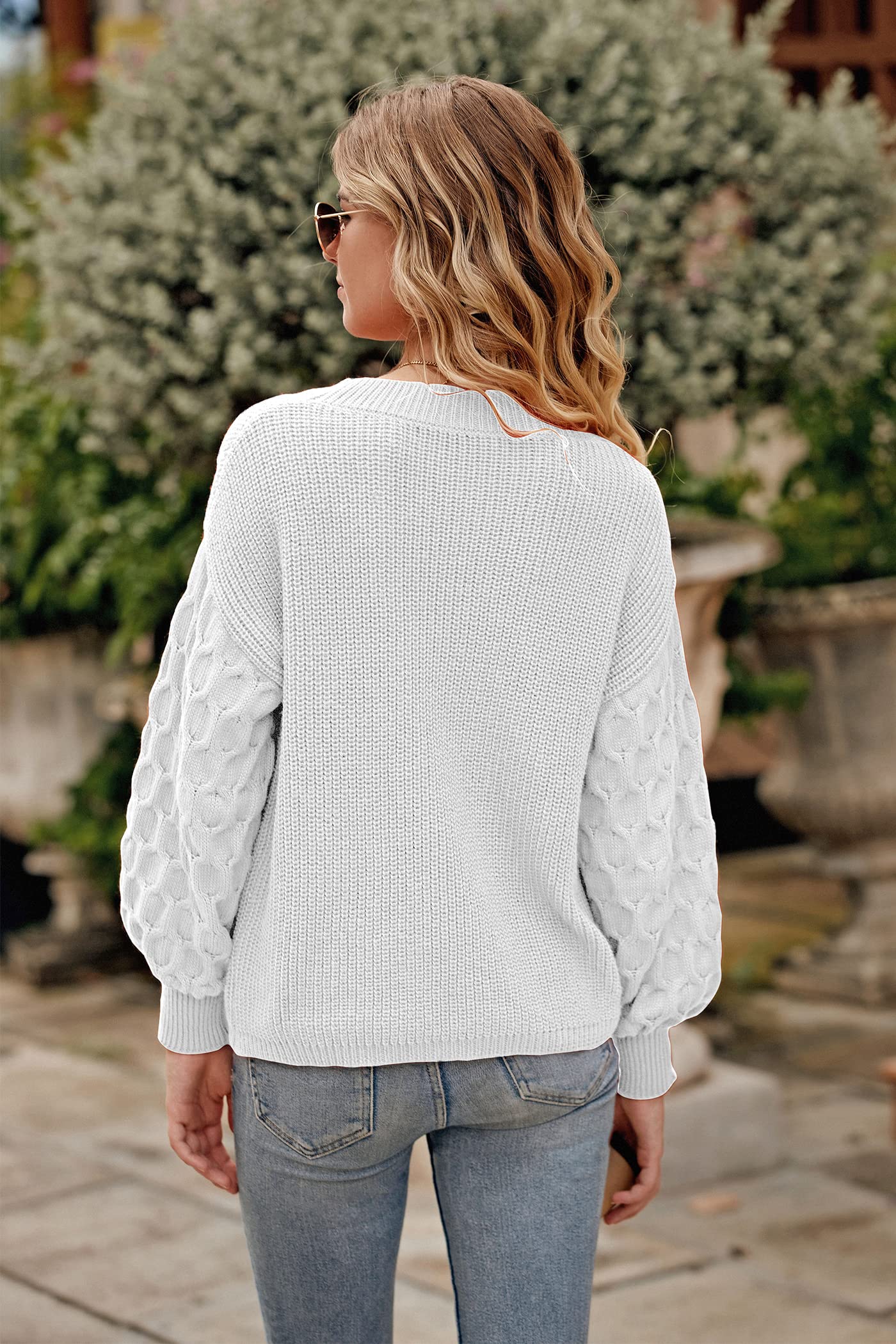 PRETTYGARDEN Women's 2024 Winter Pullover Sweater Casual Long Sleeve Crewneck Loose Chunky Knit Jumper Tops Blouse