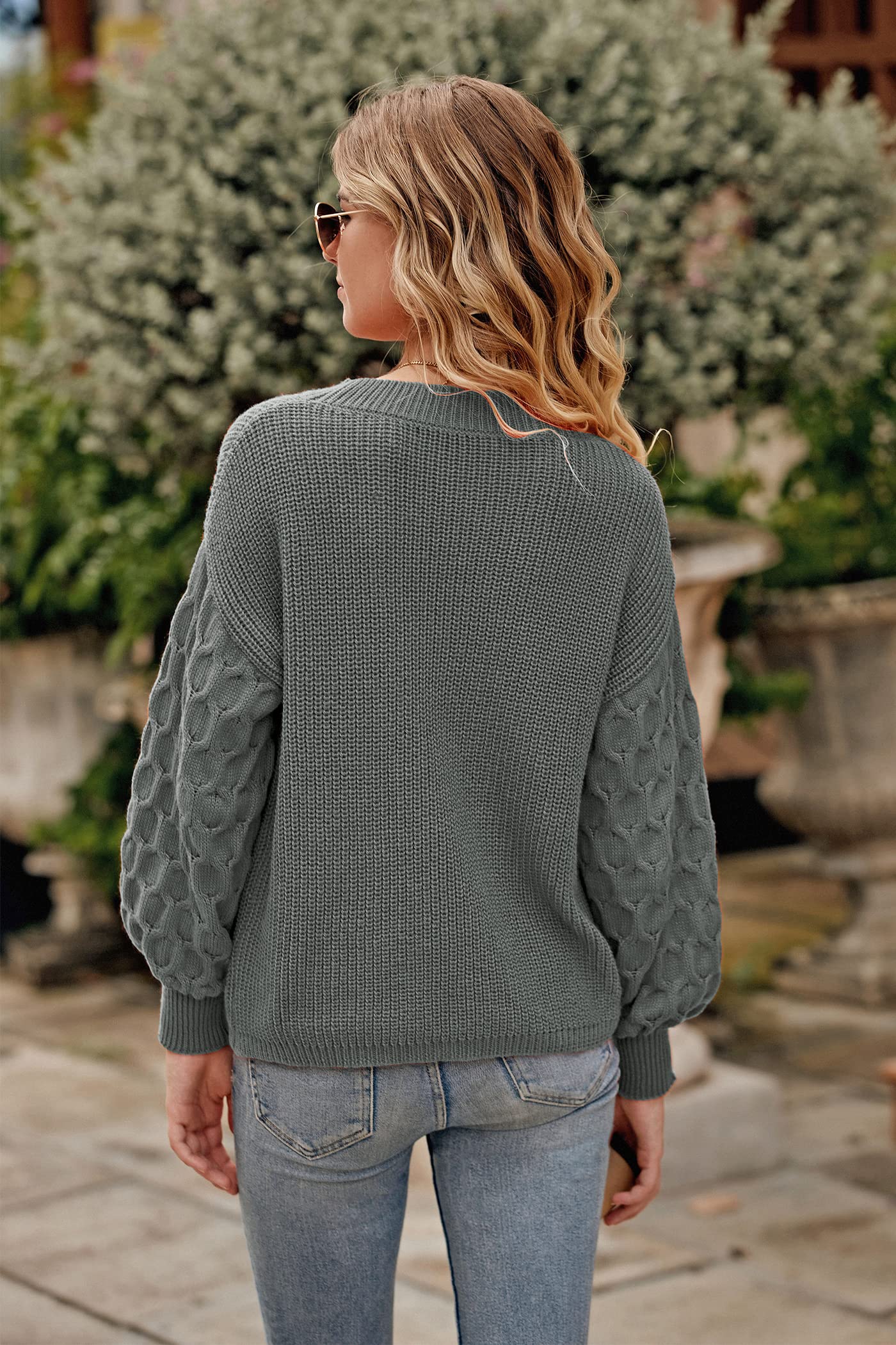 PRETTYGARDEN Women's 2024 Winter Pullover Sweater Casual Long Sleeve Crewneck Loose Chunky Knit Jumper Tops Blouse