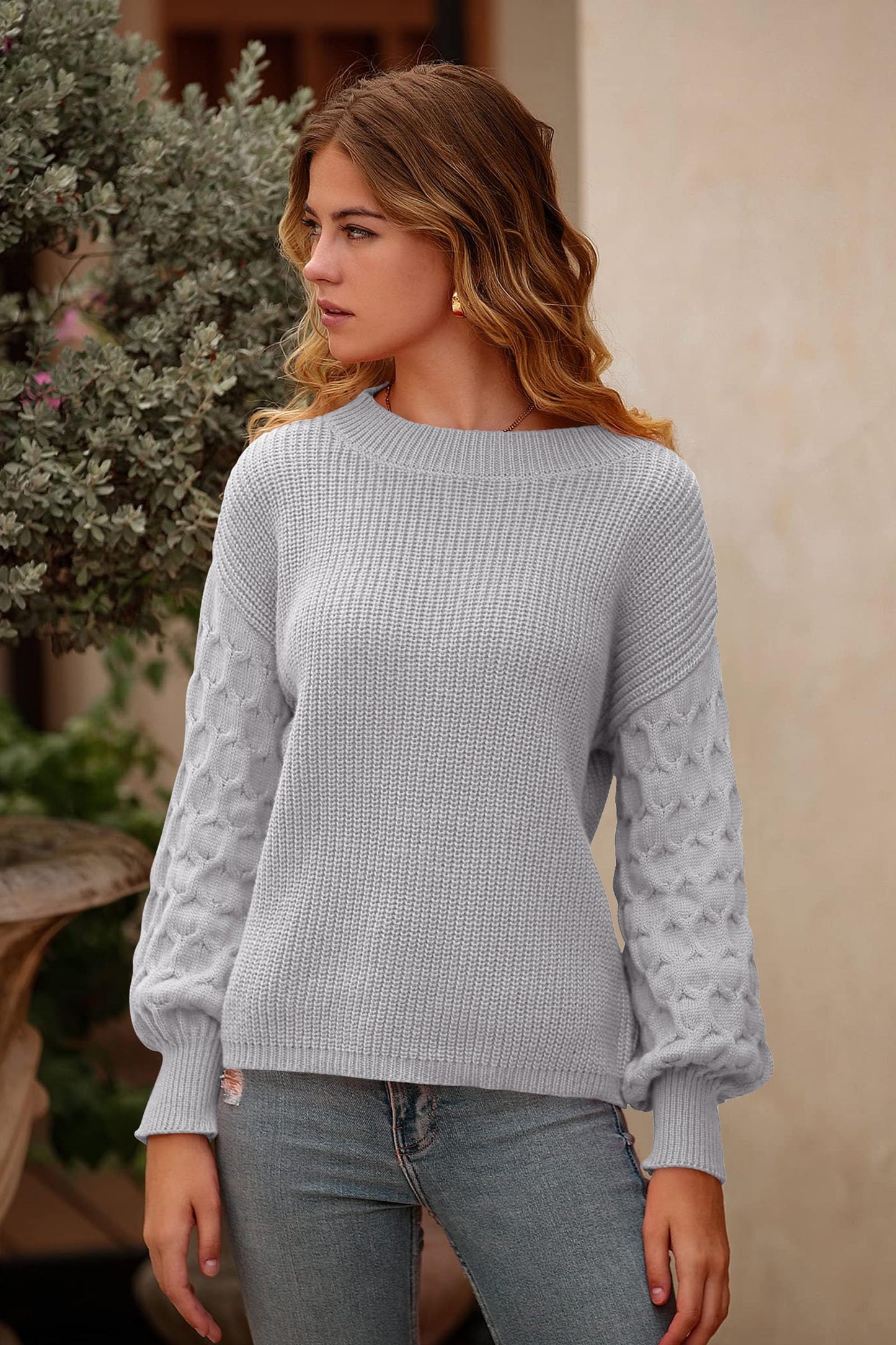 PRETTYGARDEN Women's 2024 Winter Pullover Sweater Casual Long Sleeve Crewneck Loose Chunky Knit Jumper Tops Blouse