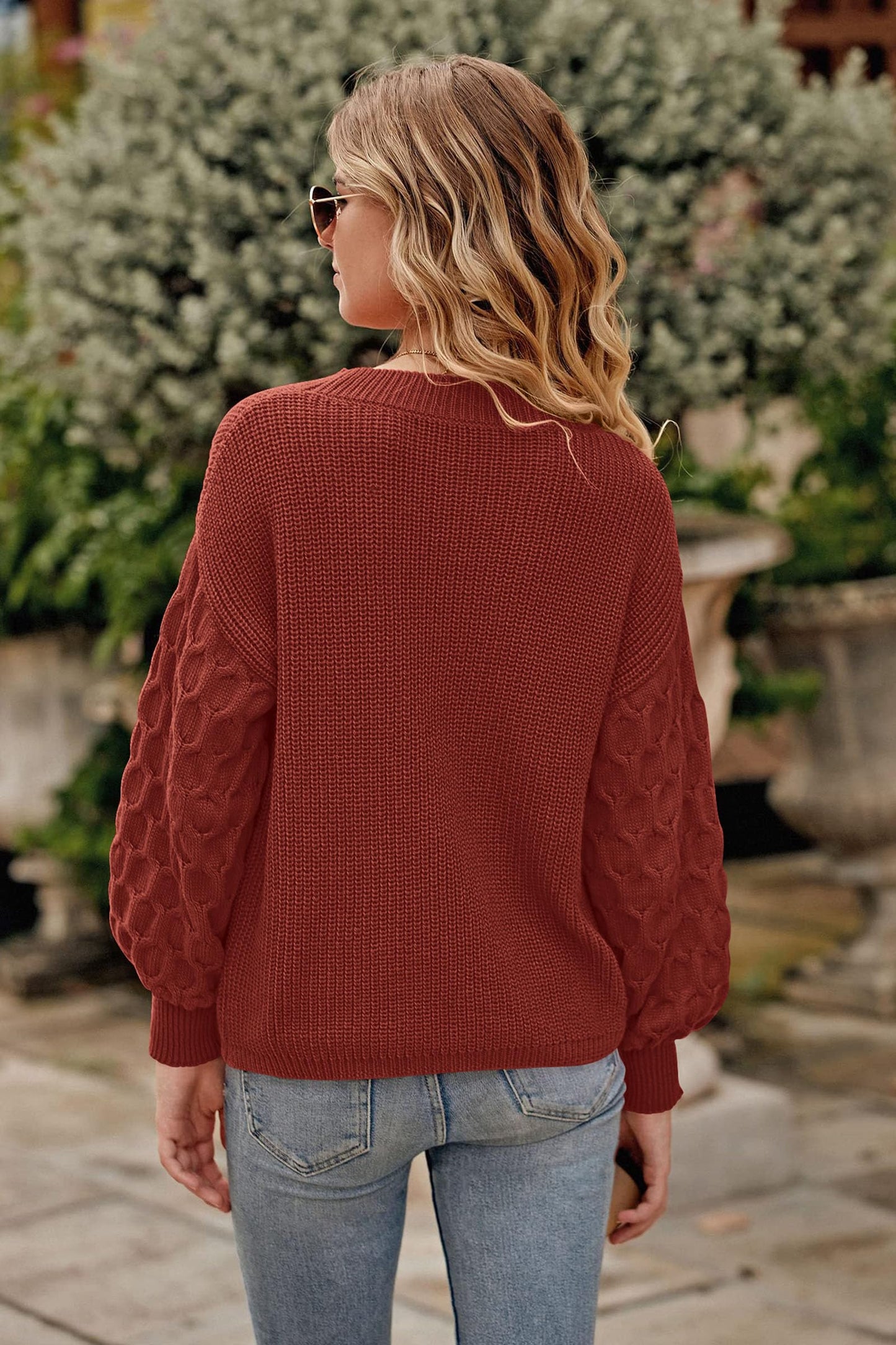PRETTYGARDEN Women's 2024 Winter Pullover Sweater Casual Long Sleeve Crewneck Loose Chunky Knit Jumper Tops Blouse