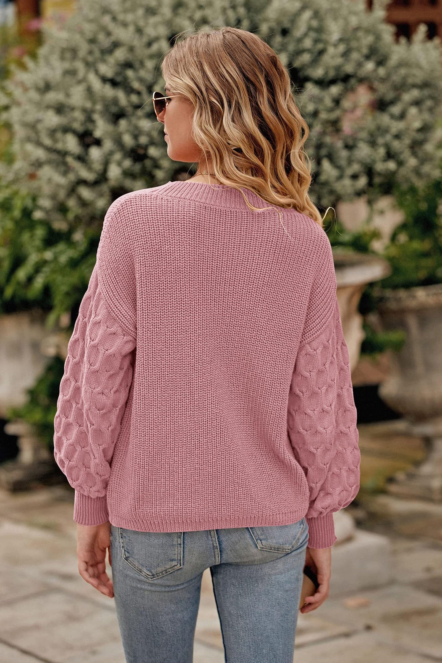 PRETTYGARDEN Women's 2024 Winter Pullover Sweater Casual Long Sleeve Crewneck Loose Chunky Knit Jumper Tops Blouse