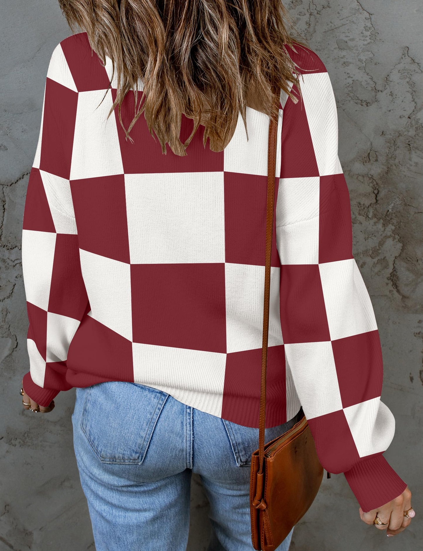 ZESICA Women's 2024 Fall Fashion Turtleneck Long Sleeve Striped Ribbed Knit Loose Pullover Sweater Tops