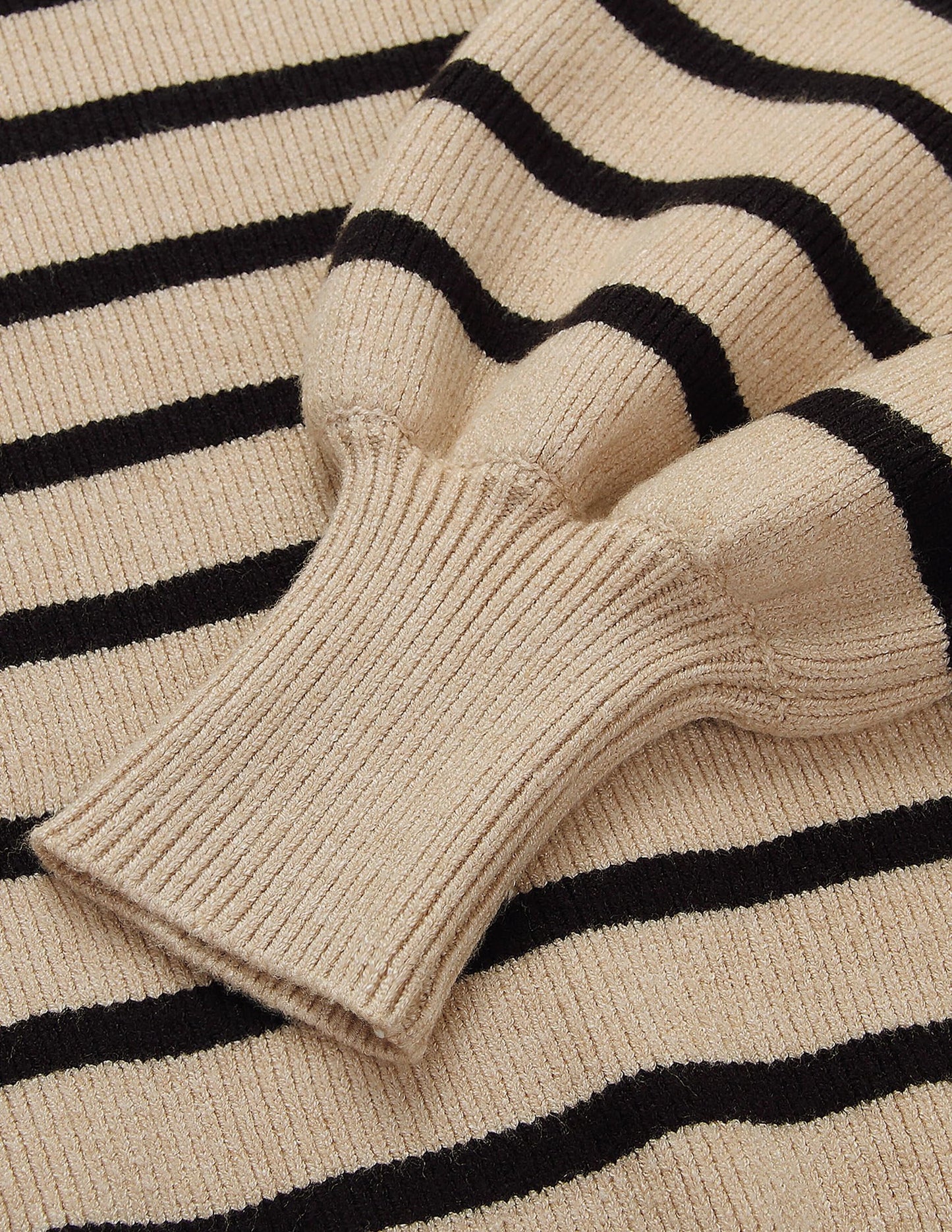 ZESICA Women's 2024 Fall Fashion Turtleneck Long Sleeve Striped Ribbed Knit Loose Pullover Sweater Tops