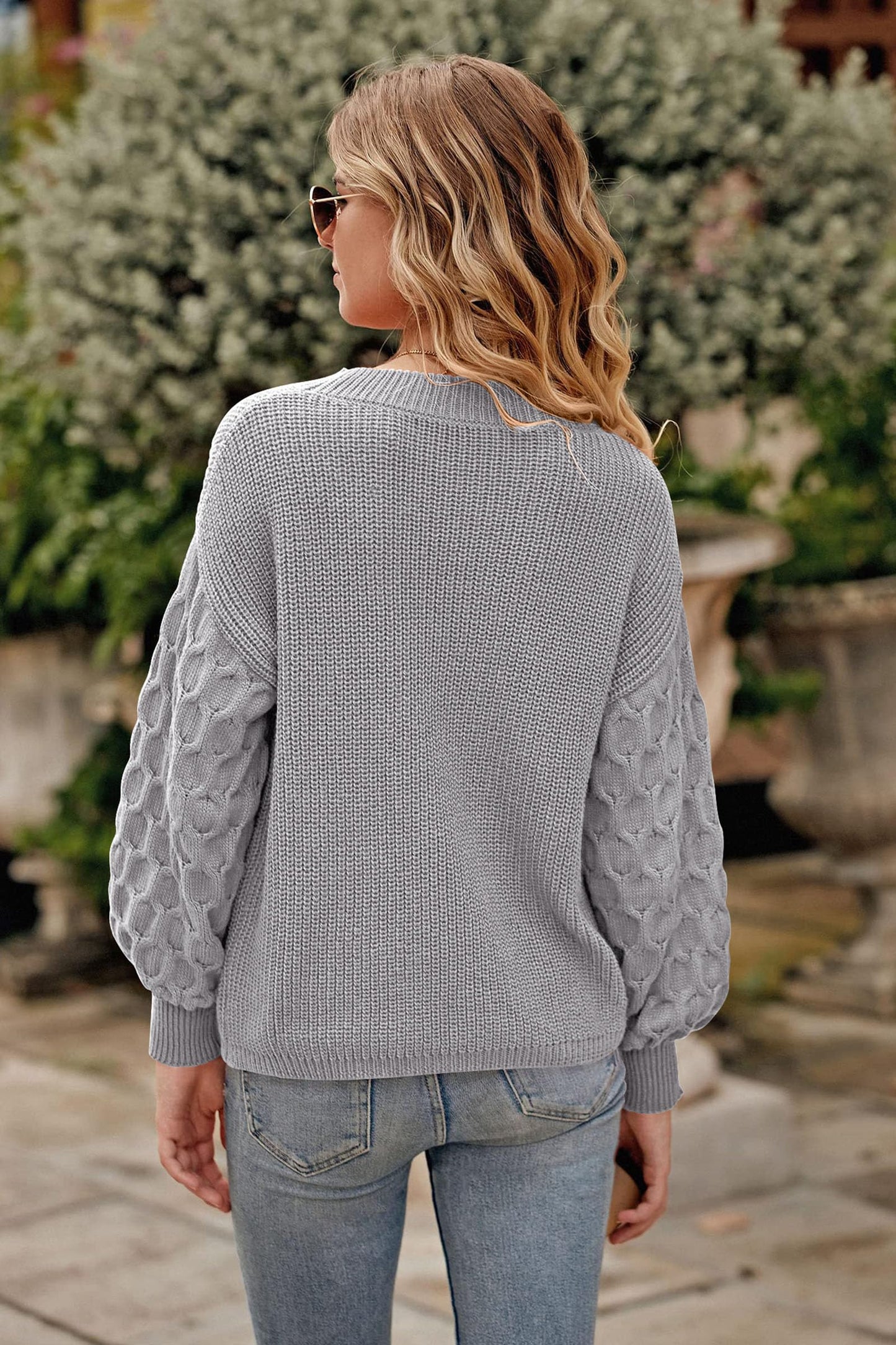 PRETTYGARDEN Women's 2024 Winter Pullover Sweater Casual Long Sleeve Crewneck Loose Chunky Knit Jumper Tops Blouse